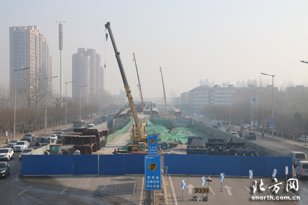 天津完善快速路网 罗浮路立交桥预计5月通车