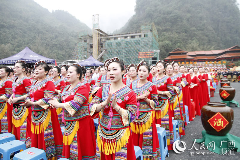 广西环江:千人同唱毛南歌 真诚喜迎八方客