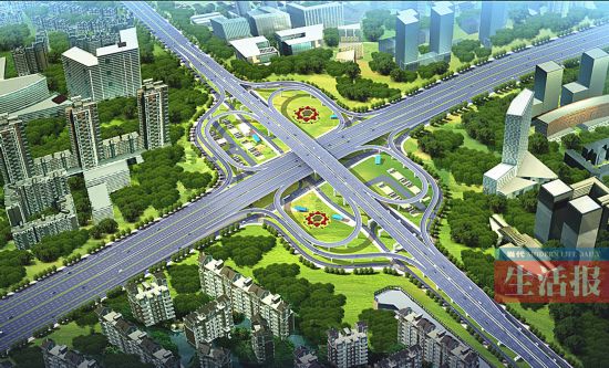 南宁:大学清川路口建立交桥 计划年底前主线通