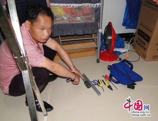 湖南祁东县公安局破获系列入室盗窃案