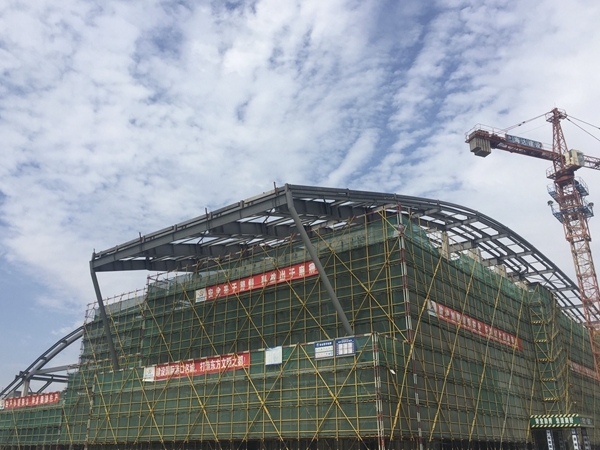 主体建筑成型 宁波奥体中心有望明年投入试运
