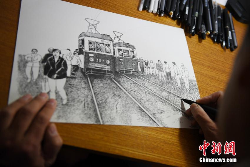长春大学老师硬笔画家乡 多幅作品被国外院校