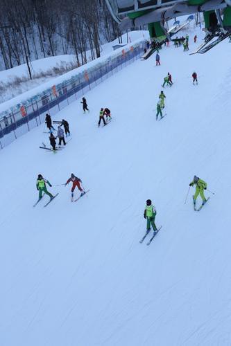 黑龙江亚布力:滑雪胜地月迎游客5万余