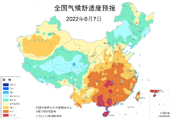 2022全国高考天气地图出炉 广东广西等8省区考生需警惕强降雨