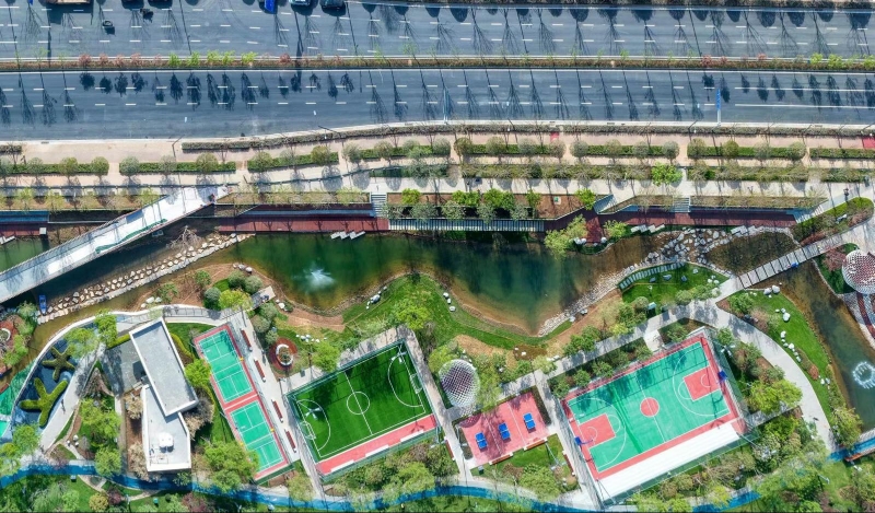 陕西西安高新区：用绿色唤醒“双城”水系