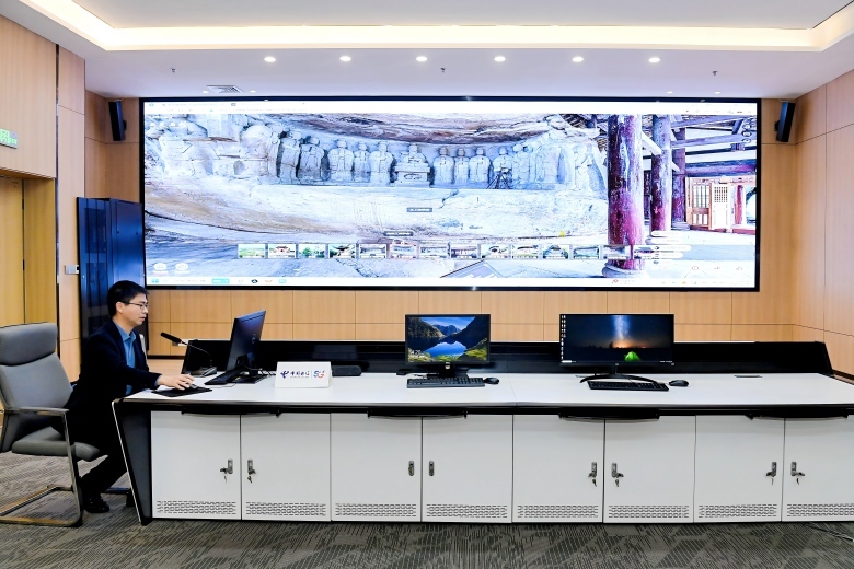 数字技术赋能世界文化遗产 大足石刻云端迎客