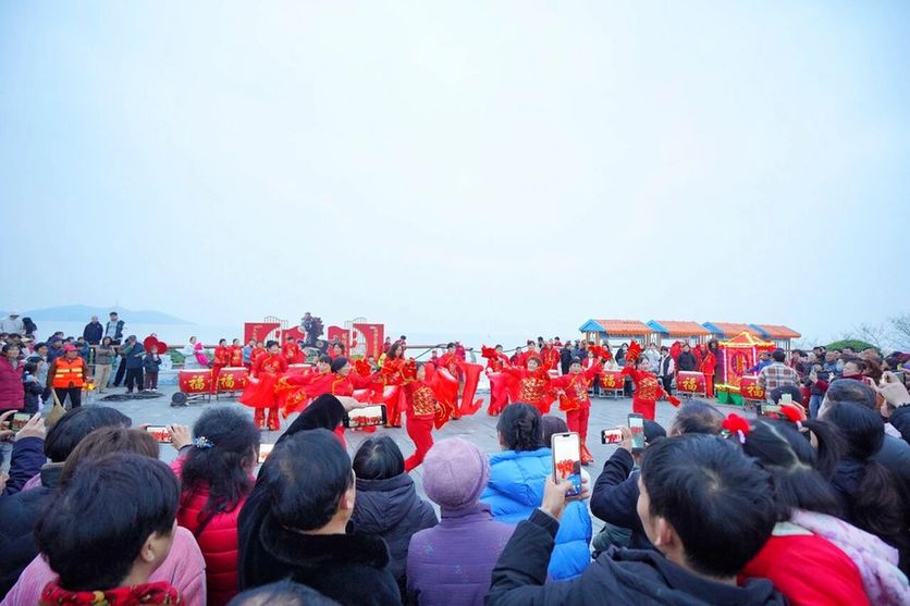 安徽巢湖：姥山岛感受元宵节别样韵味