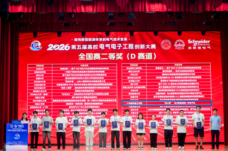 广州城市理工学院学子在第五届高校电气电子工程创新大赛全国赛中荣获佳绩