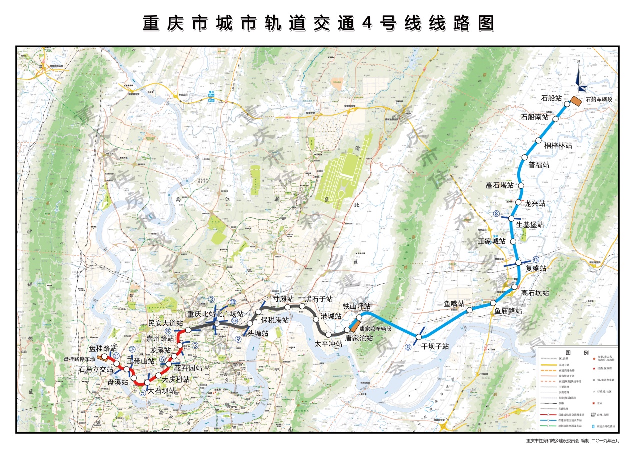 重庆地铁4号线线路图图片