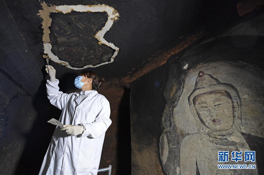 （文化）（2）宁夏须弥山石窟壁画百年后首次迎来抢救性修复
