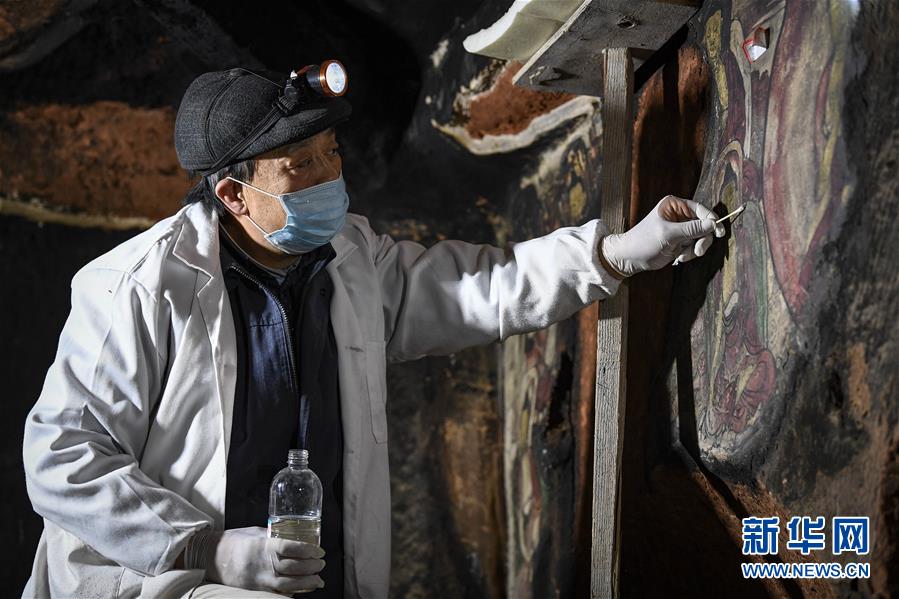 （文化）（3）宁夏须弥山石窟壁画百年后首次迎来抢救性修复