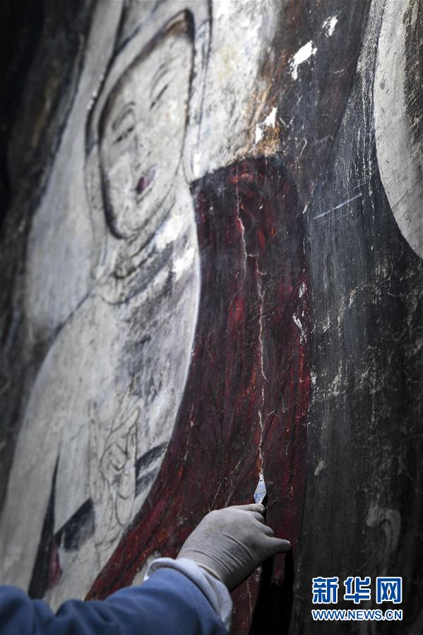 （文化）（4）宁夏须弥山石窟壁画百年后首次迎来抢救性修复