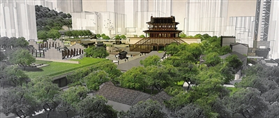 老鼓楼衙署遗址公园重现八百年前重庆政治中心