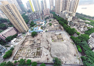 老鼓楼衙署遗址公园重现八百年前重庆政治中心