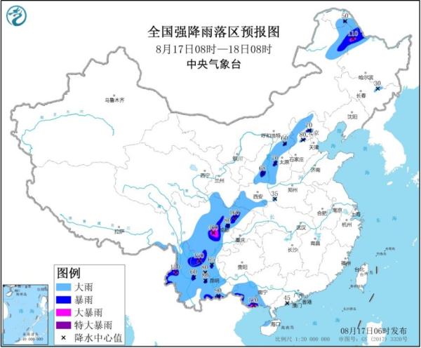 暴雨橙色预警：四川、云南、广西、黑龙江局地有大暴雨