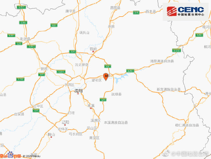 辽宁抚顺市新抚区(矿震)发生3.0级地震