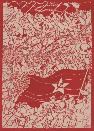 “时代记忆——院藏红色题材佛山剪纸展”在广州展出
