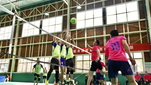 安徽省第五届全民健身运动会气排球比赛开赛