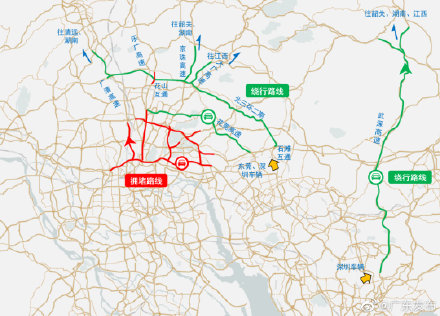 春节绕行指南来了！广东这些高速路预计车流密集