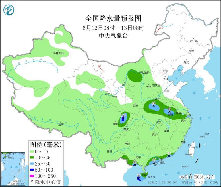 华南南部等地有明显降雨 黄淮等地有高温天气