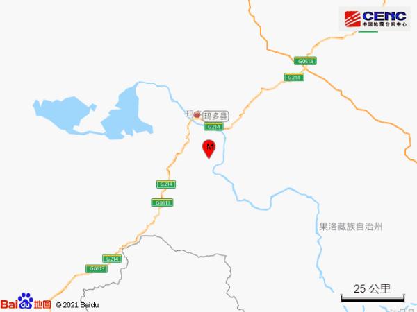 青海果洛州玛多县发生4.7级地震