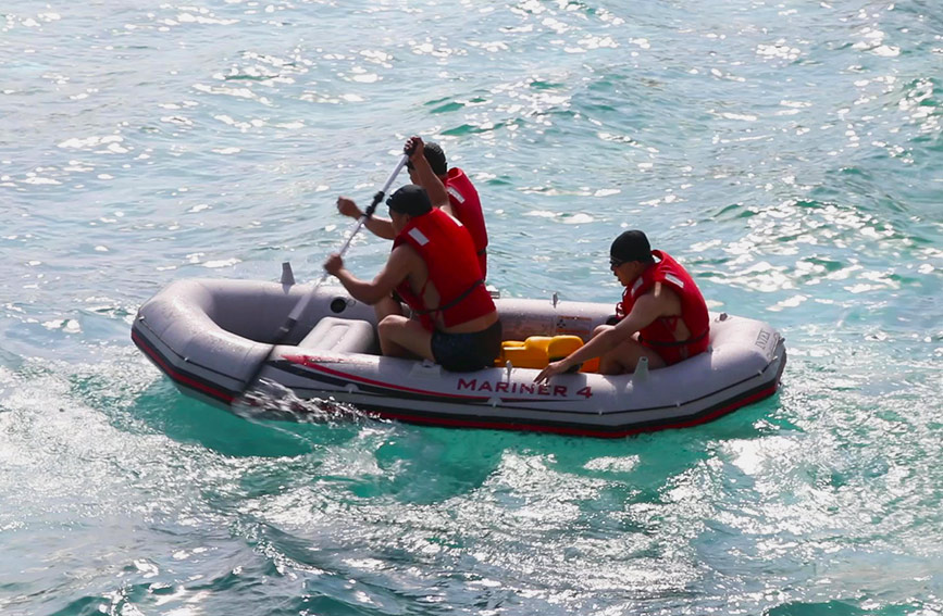 海上搜救技能比武 青年选手同场竞技大显身手