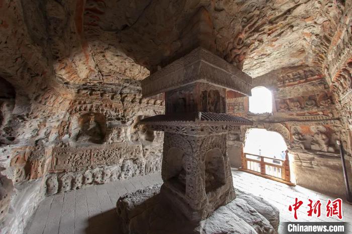 世界文化遗产云冈石窟最大洞窟修缮128天后对外开放