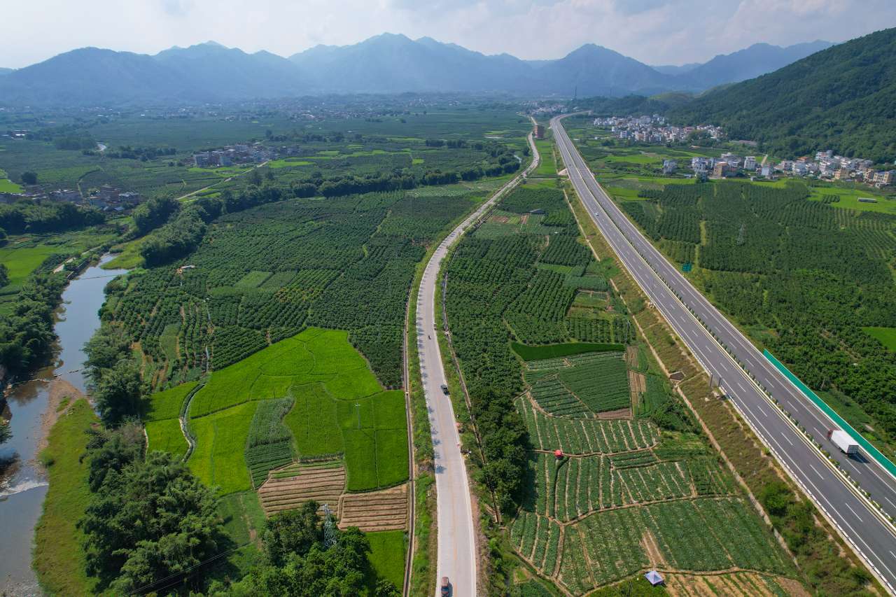 蒙山县环城公路图图片