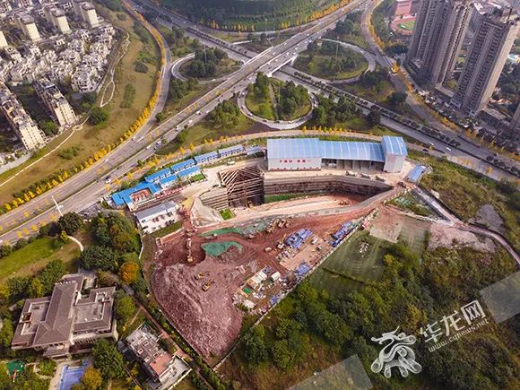 重庆轨道交通15号线一期最新进展 九曲河东站进入主体结构施工