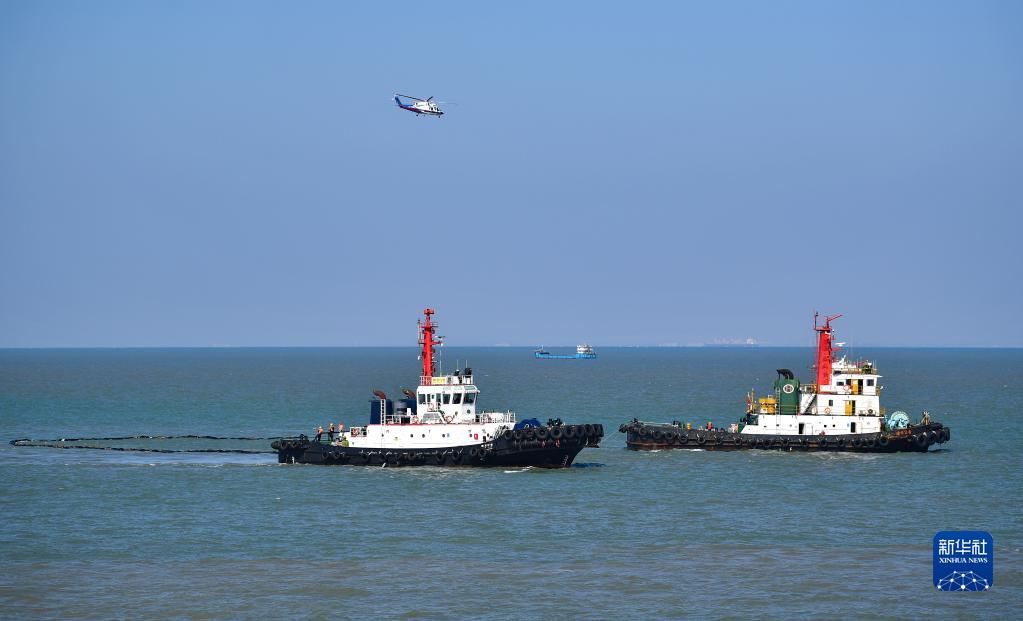 琼州海峡海上危险货物运输综合应急演练举行