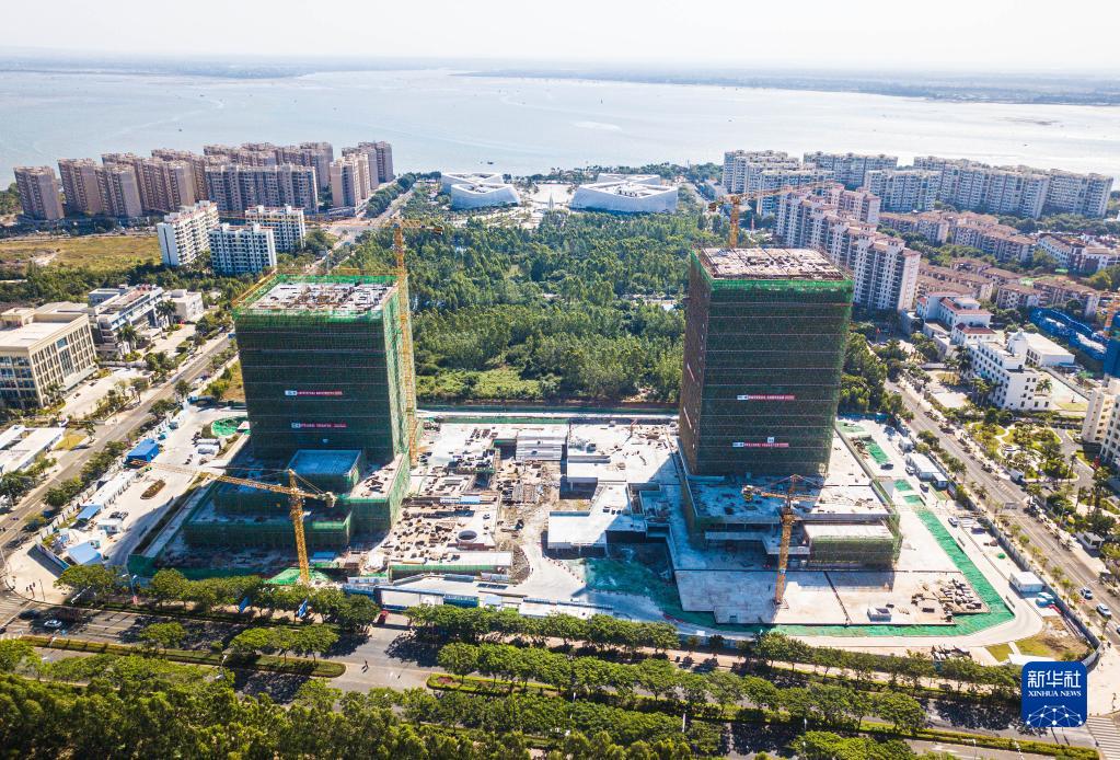 海南：洋浦地标建筑施工有序推进