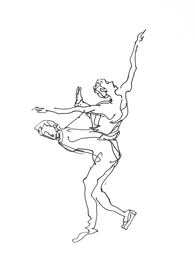 美院教授用速写定格谷爱凌的惊天一跳, 展现冬奥之美!