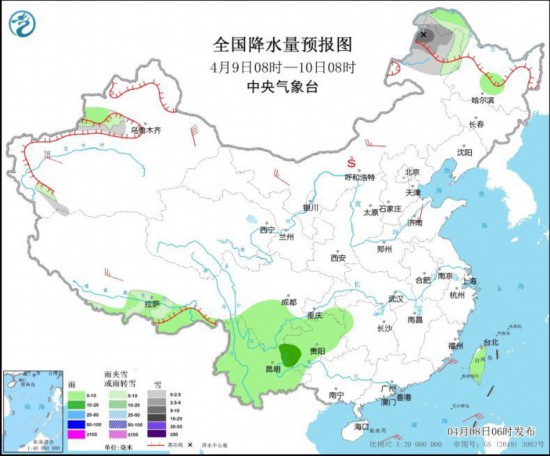 北部和东部部分海域将有大雾 西藏东部云南四川等地多阴雨