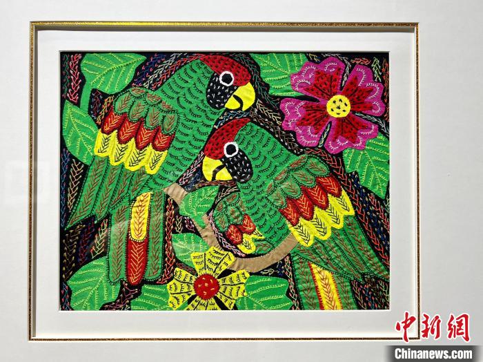 促文化交流 40幅巴拿马民族刺绣作品亮相重庆