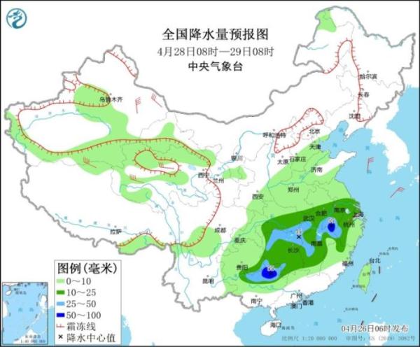 江西湖南等地仍有较强降雨 冷空气继续影响我国东部地区