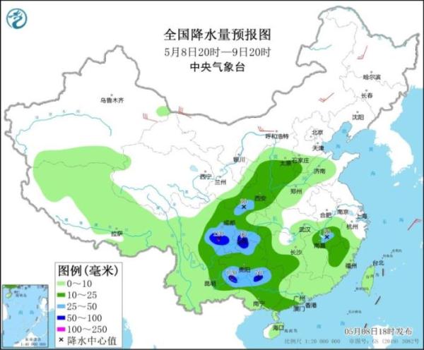四川贵州广西湖南等地有大到暴雨 10日起北方将有较强冷空气