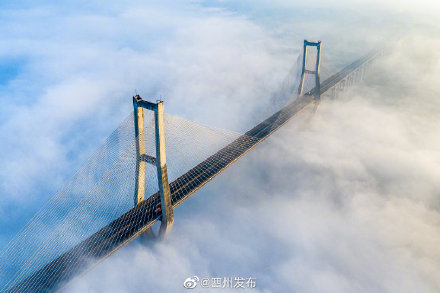 雨后的四川城市大桥有多美 ？