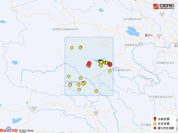 青海玉树州称多县发生3.2级地震