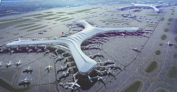 重庆江北国际机场T3B航站楼实现混凝土主体结构封顶
