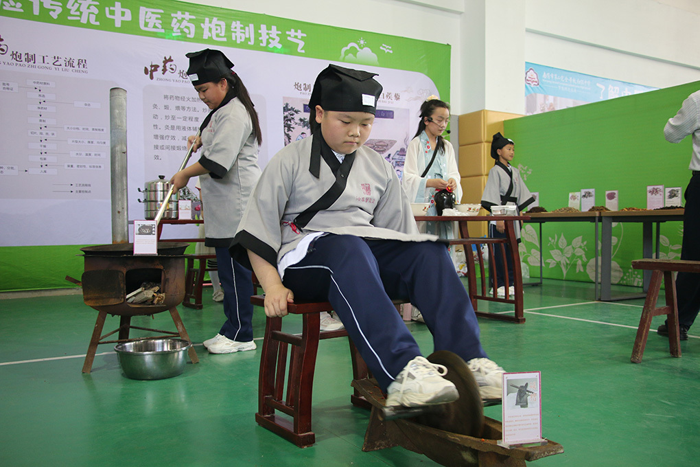 河南南阳：中医药文化进校园 增强学生文化自信