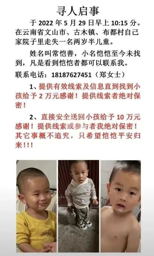 揪心！云南2岁男童和自家狗一起失踪，8天后狗回来了人却没有……