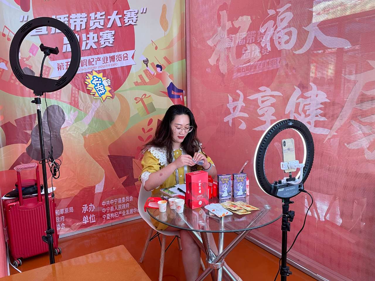 第五届枸杞产业博览会在宁夏中宁县开幕