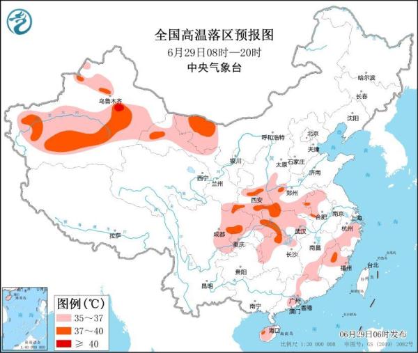 高温预警！陕西河南等16省区市部分地区有35℃至36℃高温天气
