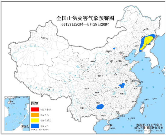 山洪预警：辽宁吉林等局地发生山洪灾害可能性较大