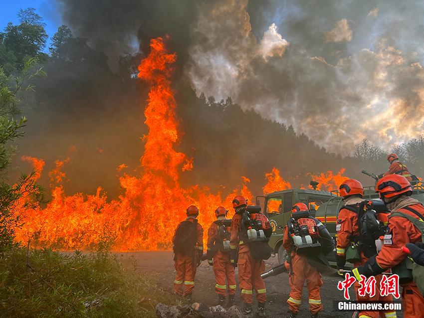 吉林森林消防开展森林灭火综合演练