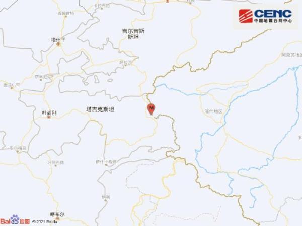 新疆克孜勒苏州阿克陶县发生4.0级地震 震源深度100千米