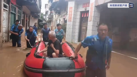 江西龙南多个乡镇出现洪涝 城区部分低洼地带已受淹