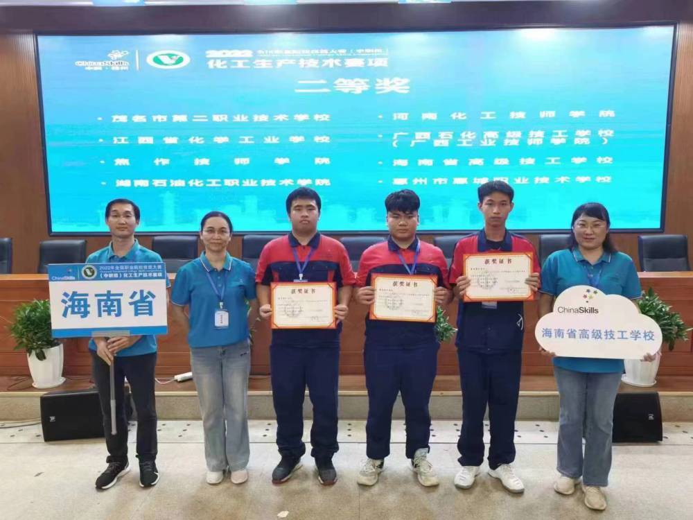 海南省代表队在2022年全国职业院校技能大赛中再创佳绩