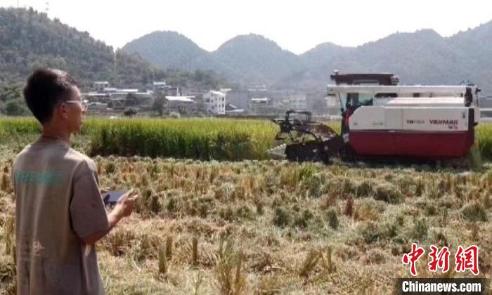 贵州思南：水稻基地实现全程自动化作业