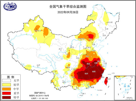 气象干旱橙色预警继续发布 浙江安徽湖南等地有特旱